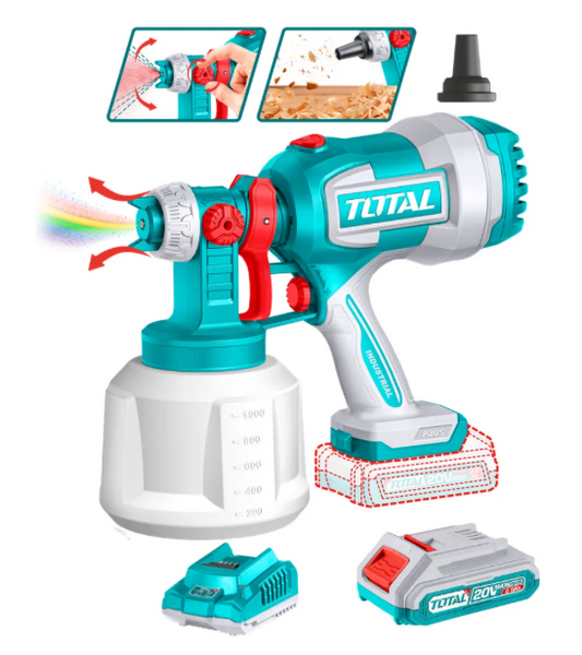 Pistola Para Pintar Inalambrica 20v Total