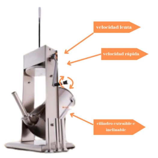 Embutidora de chorizo manual de 3 litros